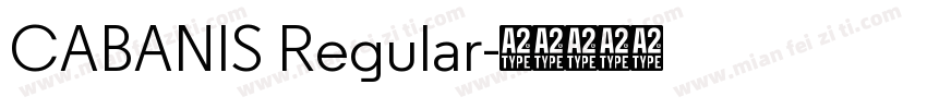 CABANIS Regular字体转换